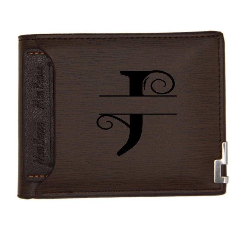 Personalized Wallet for Men Custom Wallets for Men Engraved Letter Name Leather Wallet Bifold Custom Gifts for Dad/Husband-17