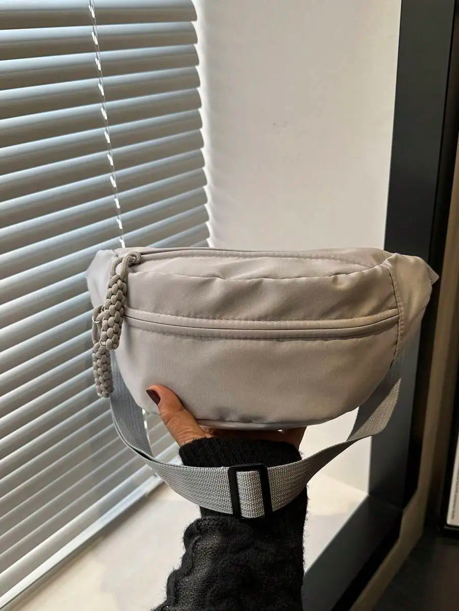 Fashionable Nylon Crossbody Bag, Solid Color Shoulder Bag, Women's Casual Crossbody Bag Suitable For Outdoor Sports-15
