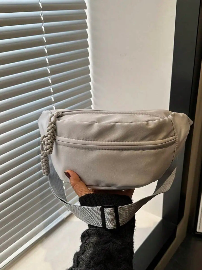Fashionable Nylon Crossbody Bag, Solid Color Shoulder Bag, Women's Casual Crossbody Bag Suitable For Outdoor Sports-15