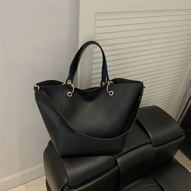 Ladies Minimal Square Soft Faux Leather Satchel Light Handheld Shoulder Crossbody Bag Business Workplace Daily Matching Accessory-4