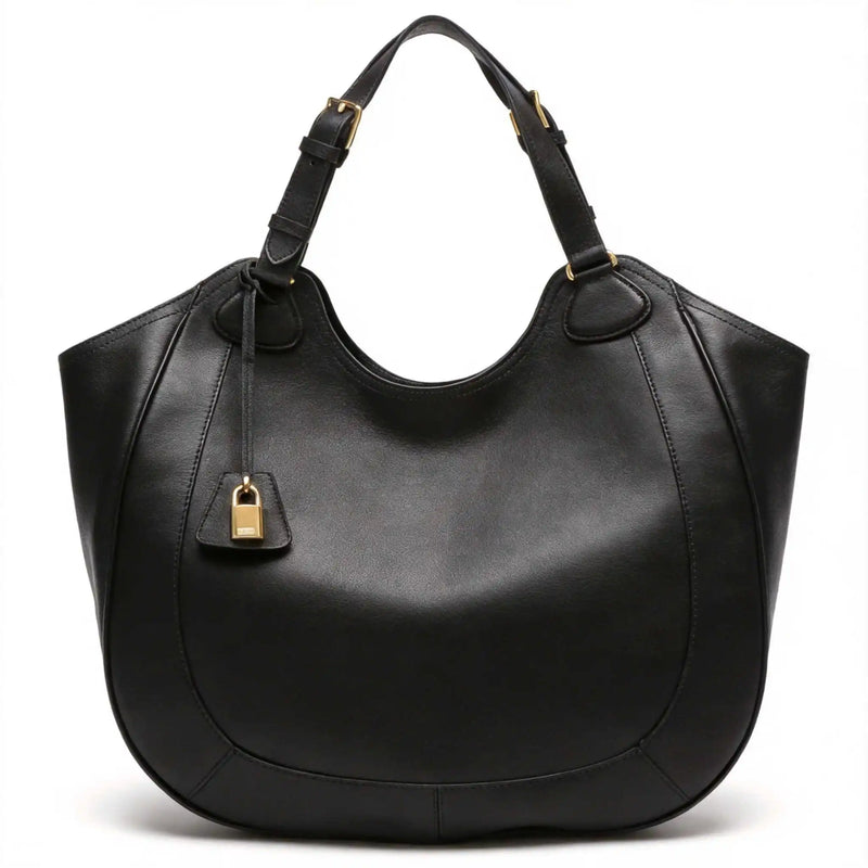 Quiet Luxury Minimalist Hobo Bag Soft Leather Large Capacity Tote Designer Shoulder Purse Old Money Aesthetic Women Work Bag-1