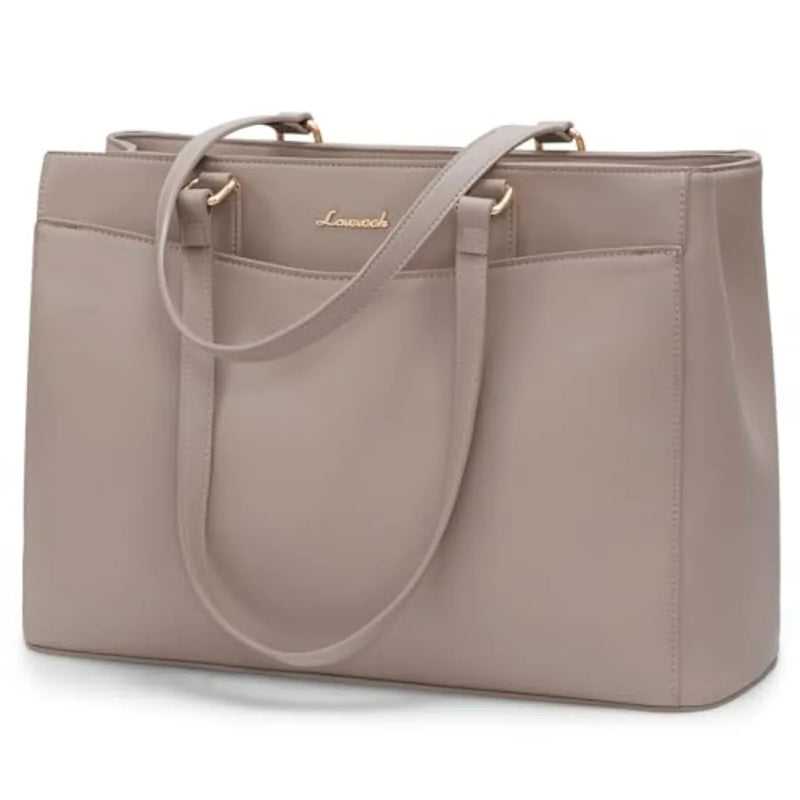Laptop Tote Bag for Women, Work Bags Teacher Tote Bag, Waterproof Leather Computer Bag, Business Laptop Purse Office Handbag Pr-13