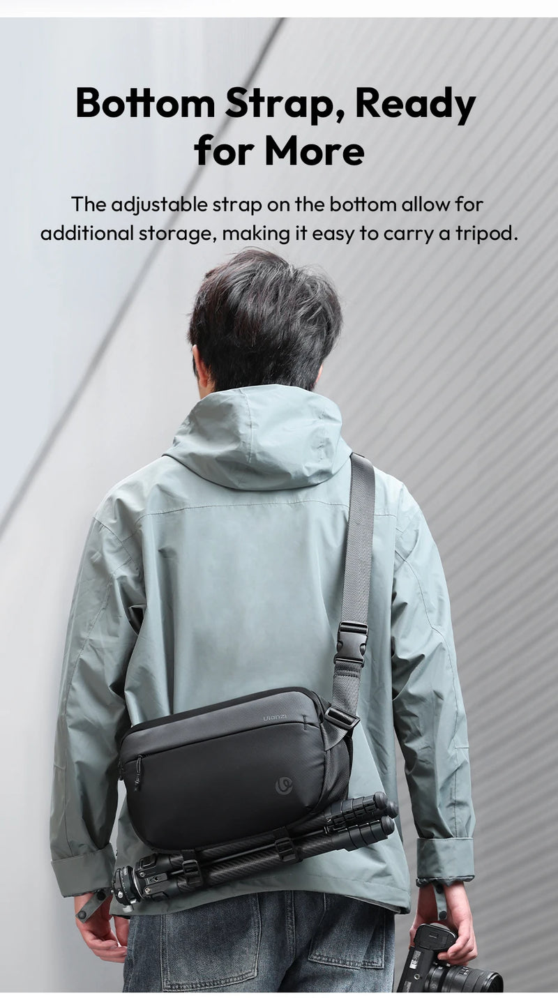 Ulanzi PB038 Travel Sling Bag V2 Compact Photography Chest Bag Waterproof Lightweight Carry Casual Bag for Camera Photography-17