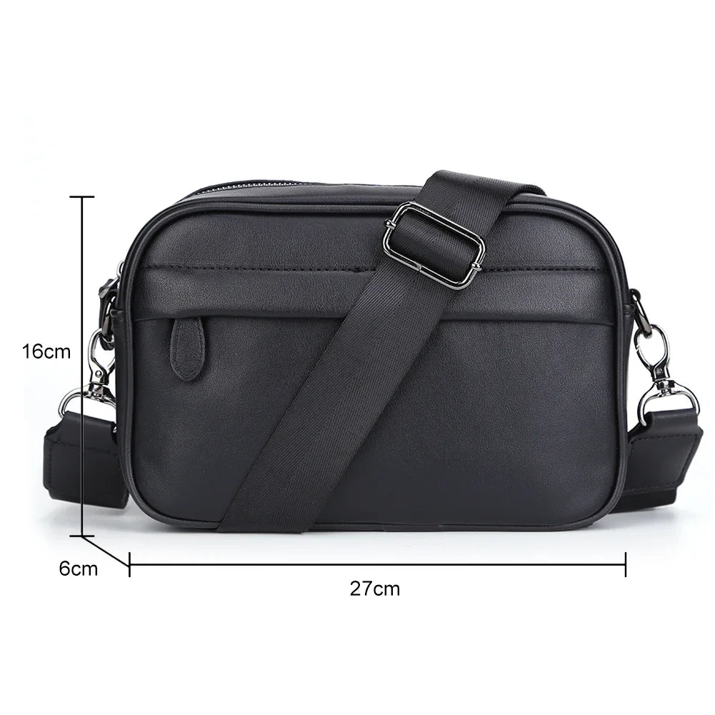 Business Shoulder Bag for Men PU Leather Messenger Bag Male Casual Sling Belt Crossbody Bags Man Design Handbag Purse Men's Bag-13