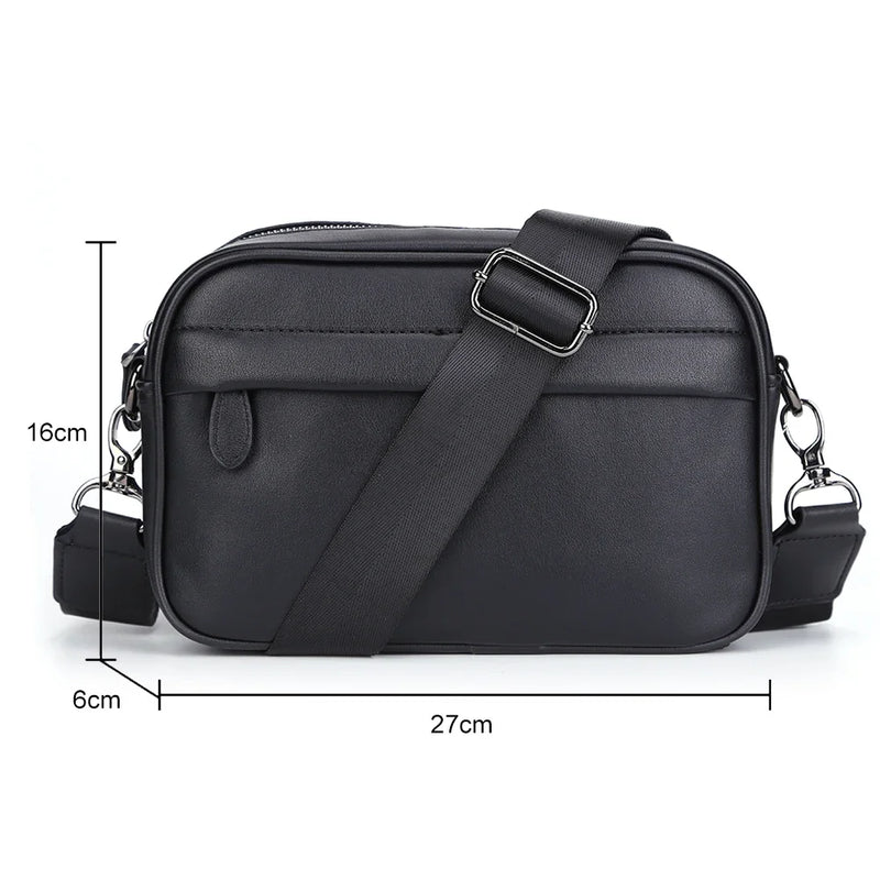 Business Shoulder Bag for Men PU Leather Messenger Bag Male Casual Sling Belt Crossbody Bags Man Design Handbag Purse Men's Bag-13
