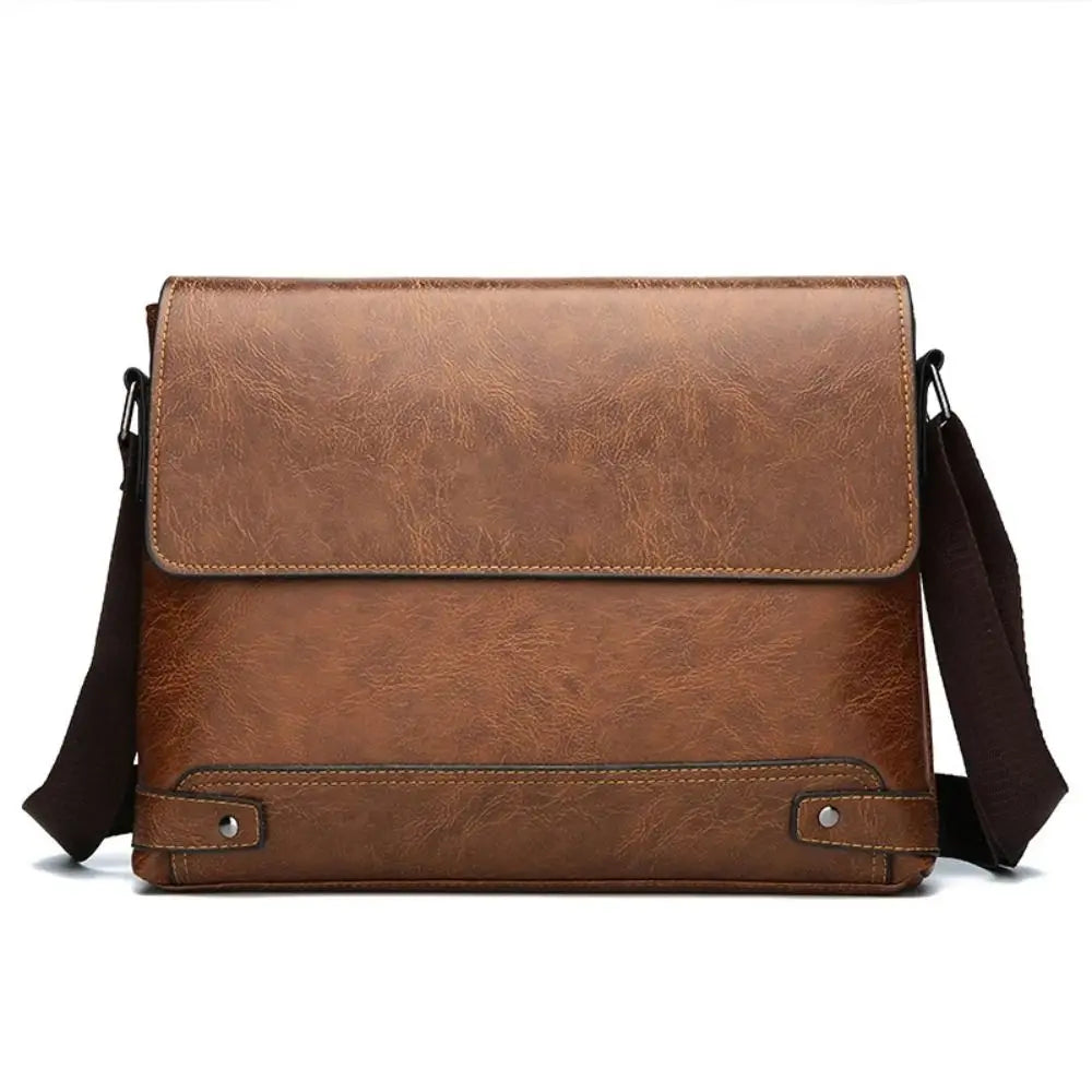 Men PU Leather Briefcase Laptop Tote Bag Business Work Messenger Crossbody Shoulder Commuting Executive Designer Boston Bag-15