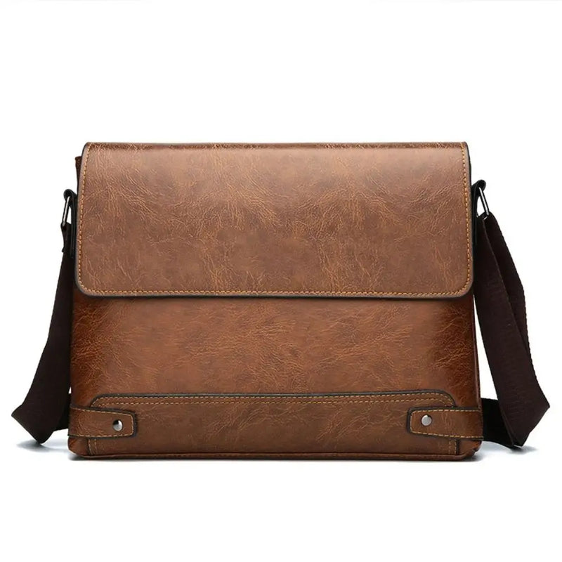 Men PU Leather Briefcase Laptop Tote Bag Business Work Messenger Crossbody Shoulder Commuting Executive Designer Boston Bag-15