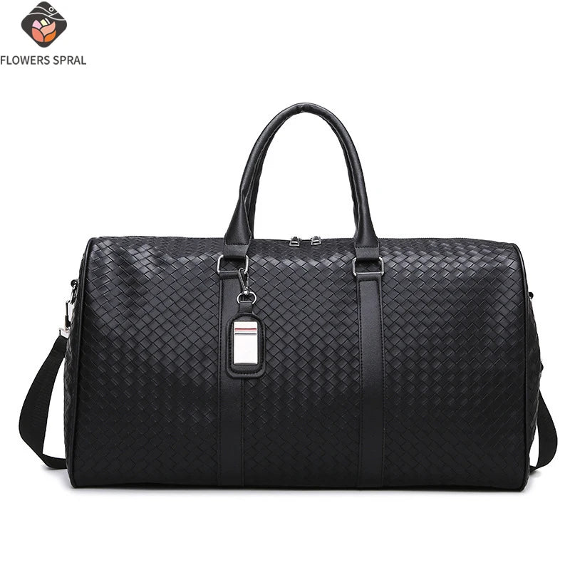 Large Capacity Travel Bag, Made Of PU Leather Material, Designed As A Single/Double Shoulder Bag, Multifunctional Travel Bag-1