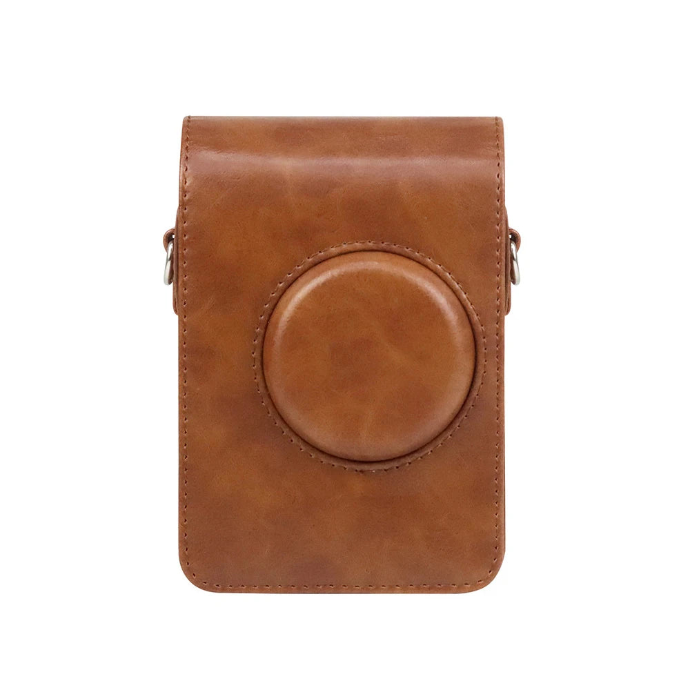 Camera Bag For Fujifilm Instax Mini EVO Instant Film Camera Case PU Leather Soft Silicone Cover Bag with Shoulder Strap camera backpack plecak na aparat camera bag sony 6400 camera bag-14