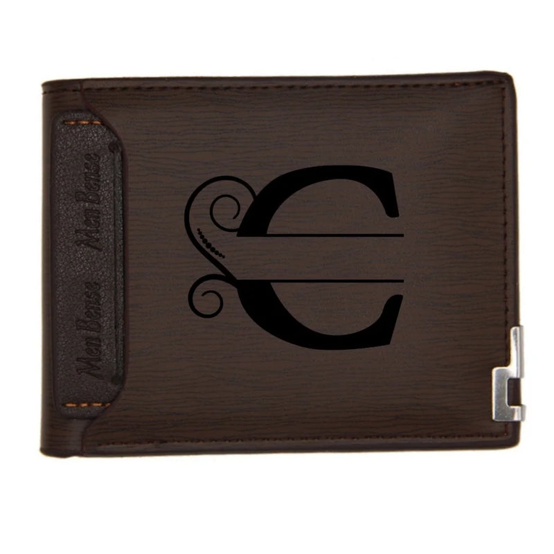 Personalized Wallet for Men Custom Wallets for Men Engraved Letter Name Leather Wallet Bifold Custom Gifts for Dad/Husband-28
