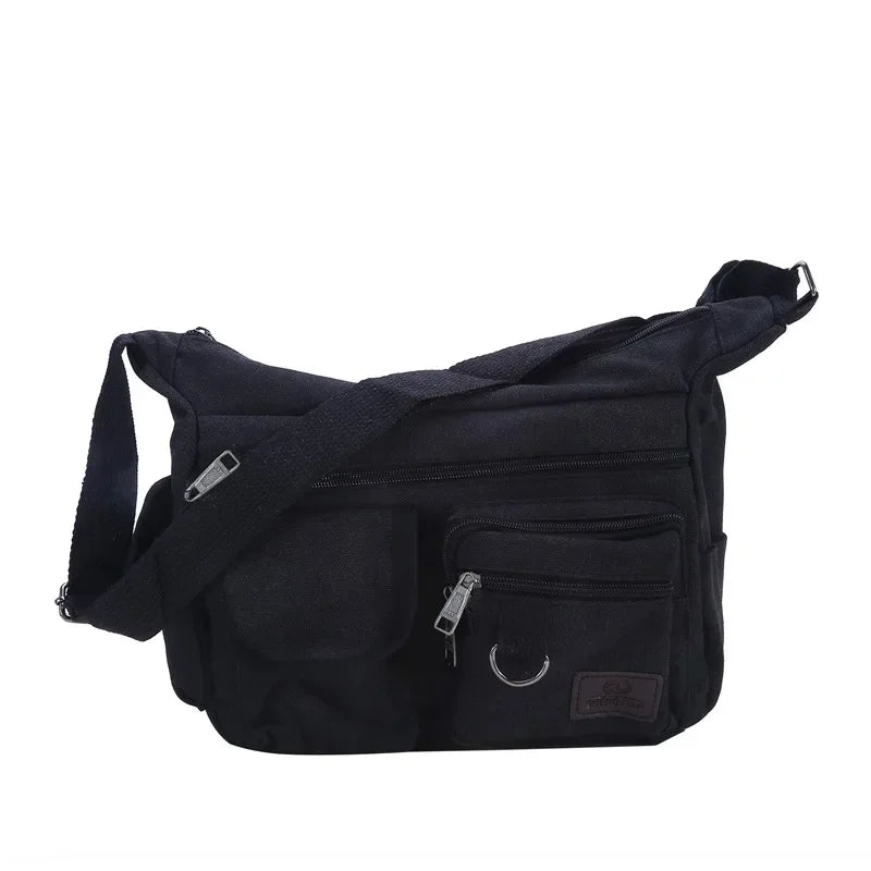 Men Casual Sling Bag Messenger Crossbody Shoulder Unisex Travel Outdoor Vintage Bags-33