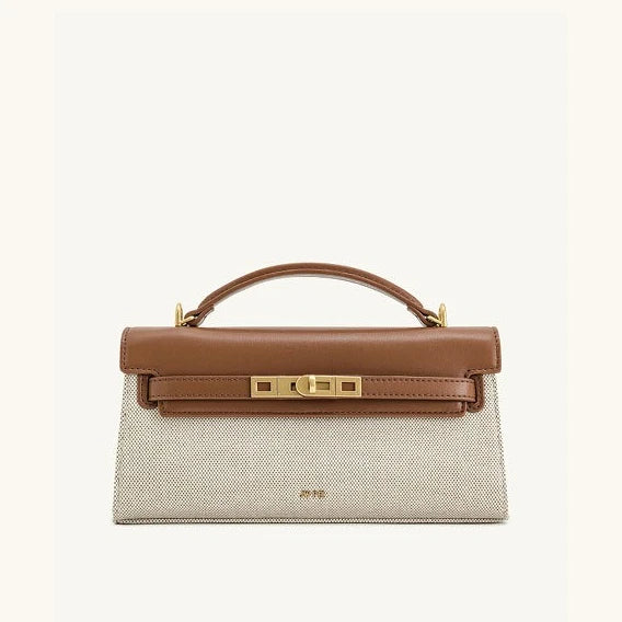 JW PEI Noor Mini Leather Top Handle Handbag Women's Crocodile Embossed Crossbody Purse Elegant Luxury Style Satchel Shoulder Bag-25