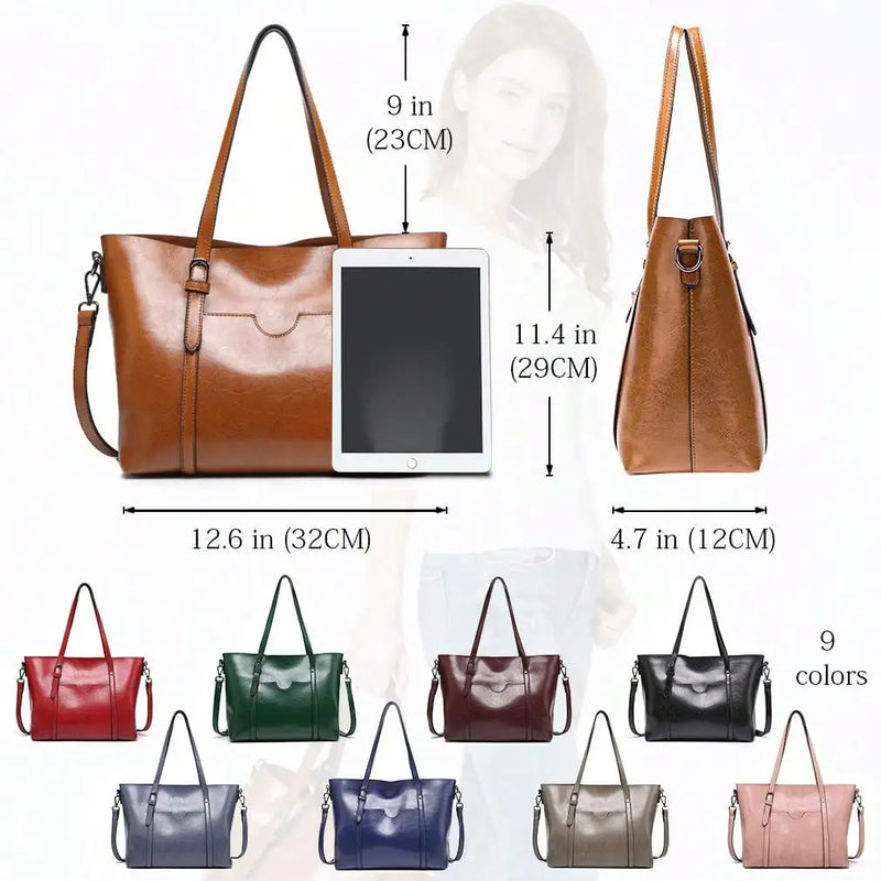 Womens Leather Purses And Handbags For Women Top Handle Satchel Bags Tote Purses Bags-3