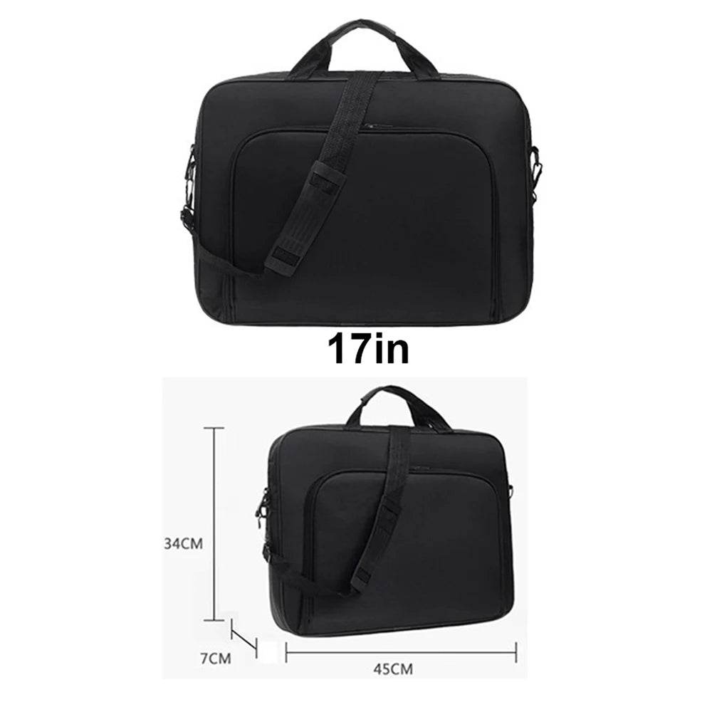 Nylon Anti Theft Shoulder Laptop Briefcase 15.6-17 Inch Notebook Bag Business Travel Zipper Light Storage Handbag-21