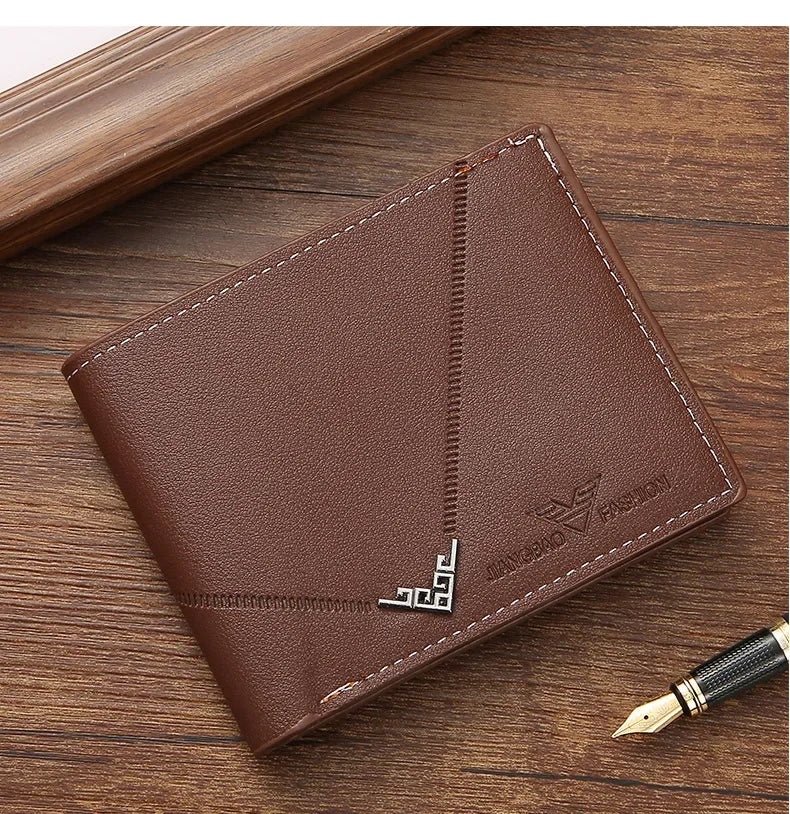 Slim Leather Wallet for Men RFID Blocking Bifold Front Pocket Wallet Minimalist Credit Card Holder Cash Money Clip-19
