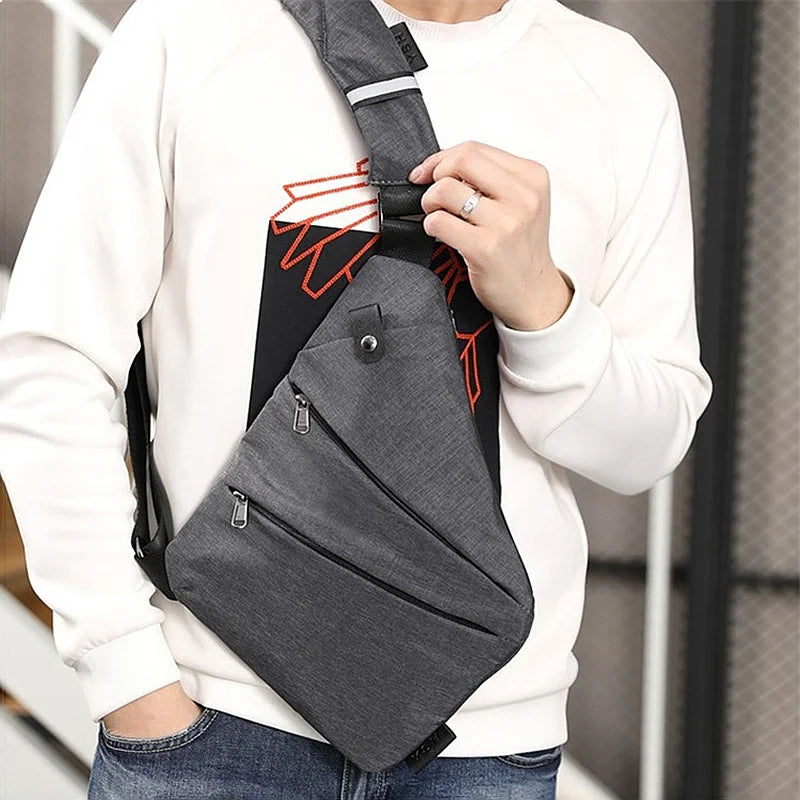 Multifunction Anti Theft Chest Bag for Men Waterproof Crossbody Messenger Sling Bag Male Shoulder Pack Sac-9
