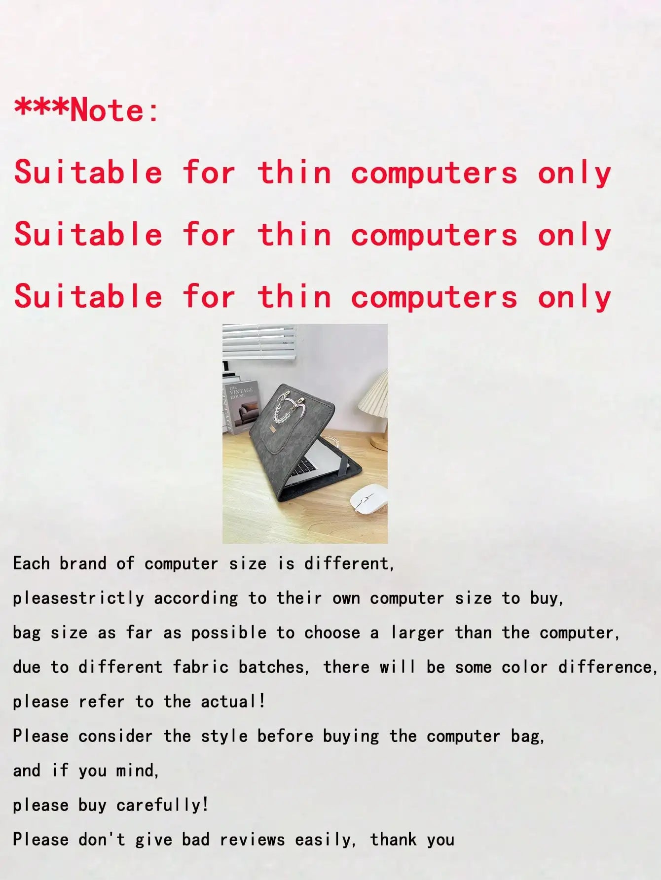 Cute Laptop Sleeve Bag, 14" Computer Carrying Pouch, 15.6" Laptop Protective Case-21
