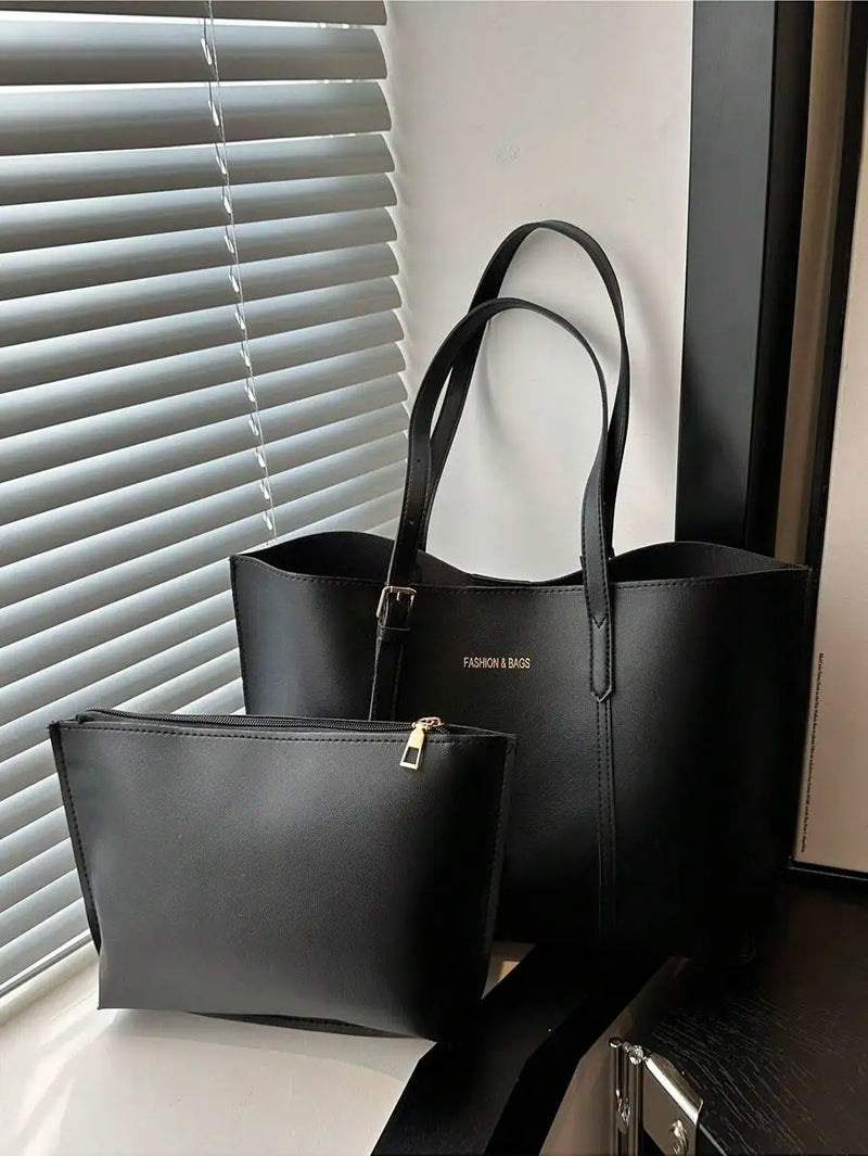 Lightweight Crocodile Embossed Tote Bag With Zipper Coin Purse For Women Business Casual Use-15