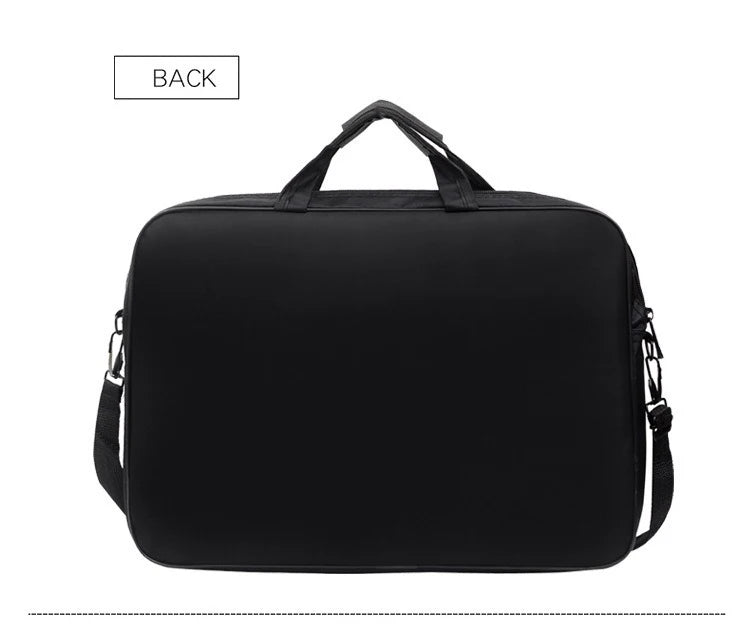 Nylon Anti Theft Shoulder Laptop Briefcase 15.6-17 Inch Notebook Bag Business Travel Zipper Light Storage Handbag-16