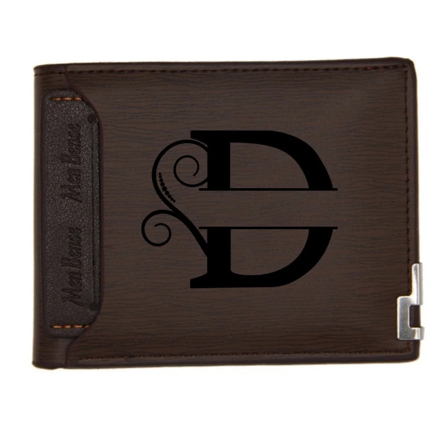 Personalized Wallet for Men Custom Wallets for Men Engraved Letter Name Leather Wallet Bifold Custom Gifts for Dad/Husband-11