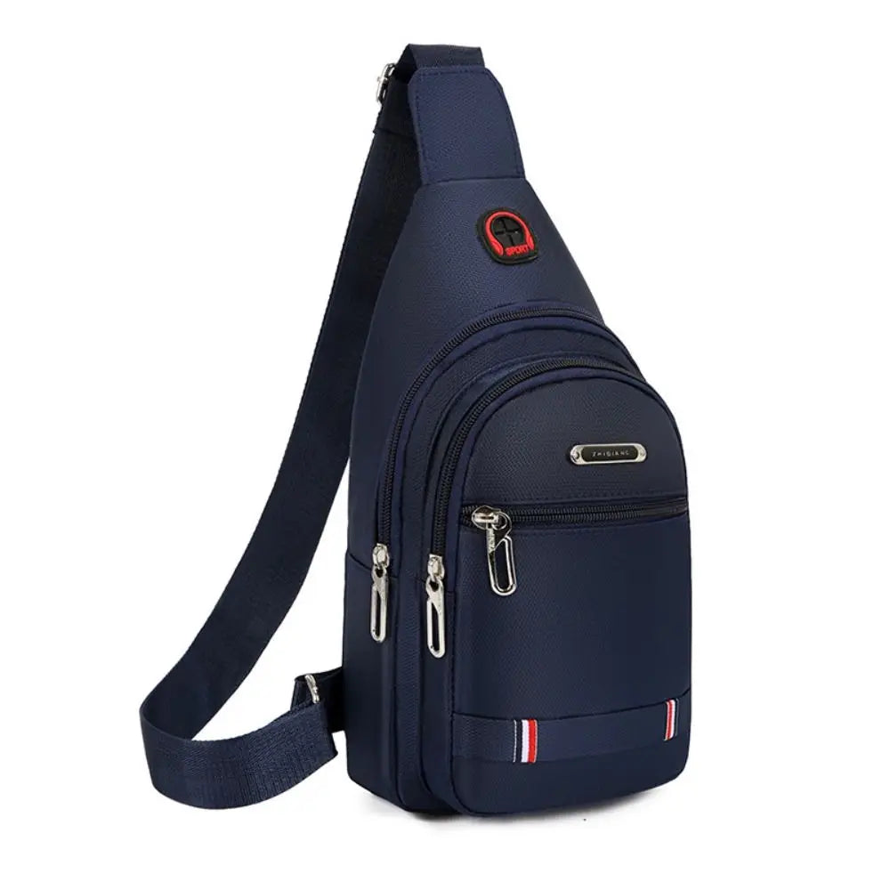 Black Grey Brown Men Messenger Bags New Rectangle Oxford Cloth Men Crossbody Bag USB Charge Shoulder Bag Male 3 Zipper Bag-7