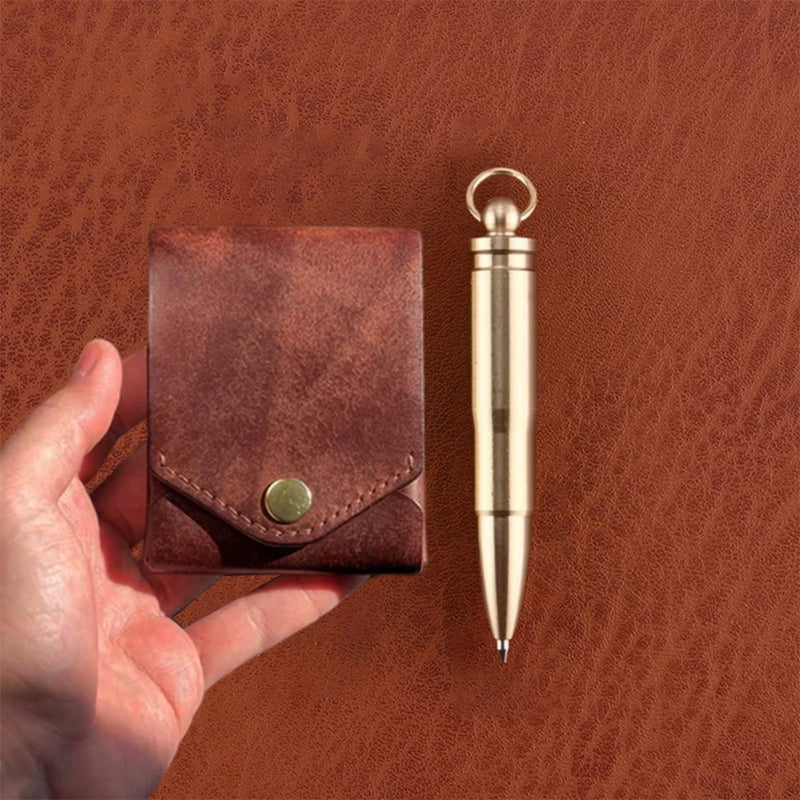 Money Wallet Bi-Fold ID Card Clip Case Complimentary Fountain Pen Slim Minimalist Wallet for Daily Commuting Business and Travel-15
