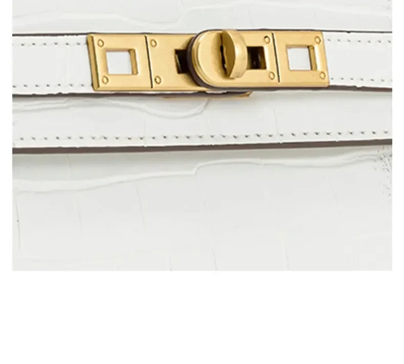 JW PEI Noor Mini Leather Top Handle Handbag Women's Crocodile Embossed Crossbody Purse Elegant Luxury Style Satchel Shoulder Bag-18