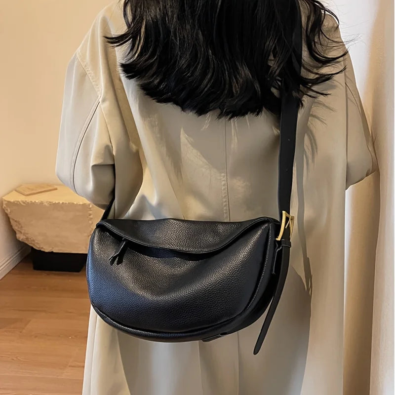 2026 Vintage Soft Leather Dumpling Bag For Women All-Match Multiway Shoulder Crossbody Hobo Purse Adjustable Strap Daily Commute Handbag-12