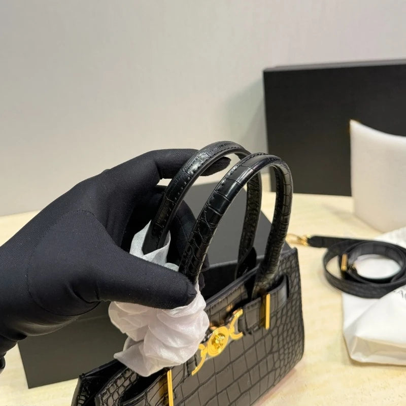 2026 Luxury Women Genuine Cowhide Handbag Minimalist High End Leather Tote Bag Large Capacity Commuter Crossbody Shoulder Bag Soft Fashion Daily Shopping Bag-2