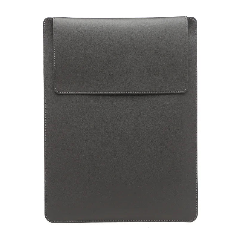 Portable Leather Laptop Sleeve Case Bag for Macbook Air 12 13 14 15 16 Inch M5 M4 M3 M2 Chip Mac Adjustable Stand Cover-20
