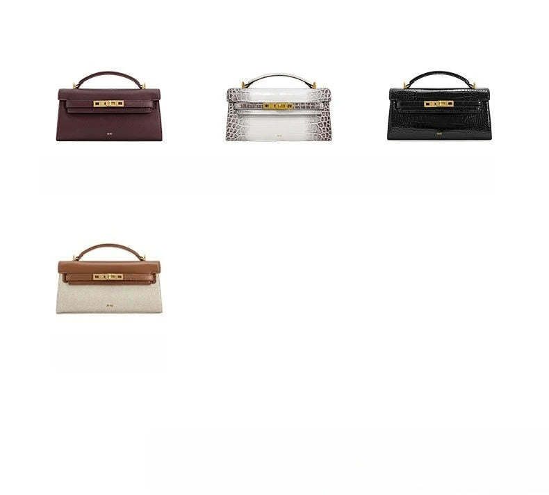 JW PEI Noor Women's Croc Embossed Leather Top Handle Bag Mini Crossbody Purse Elegant Structured Satchel Handbag Quiet Luxury Fashion-7