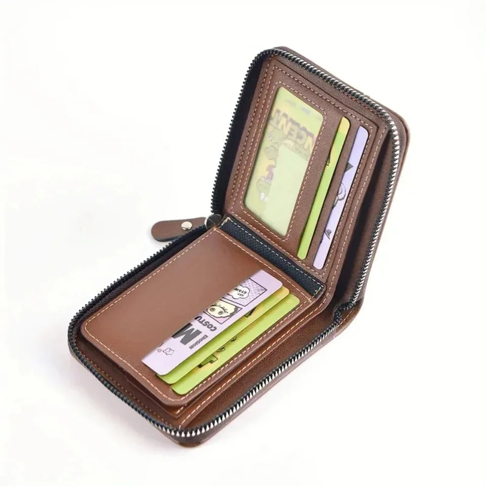 Mens wallets with Zip close-2