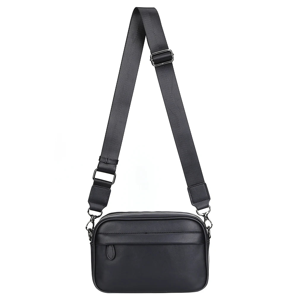 Business Shoulder Bag for Men PU Leather Messenger Bag Male Casual Sling Belt Crossbody Bags Man Design Handbag Purse Men's Bag-6