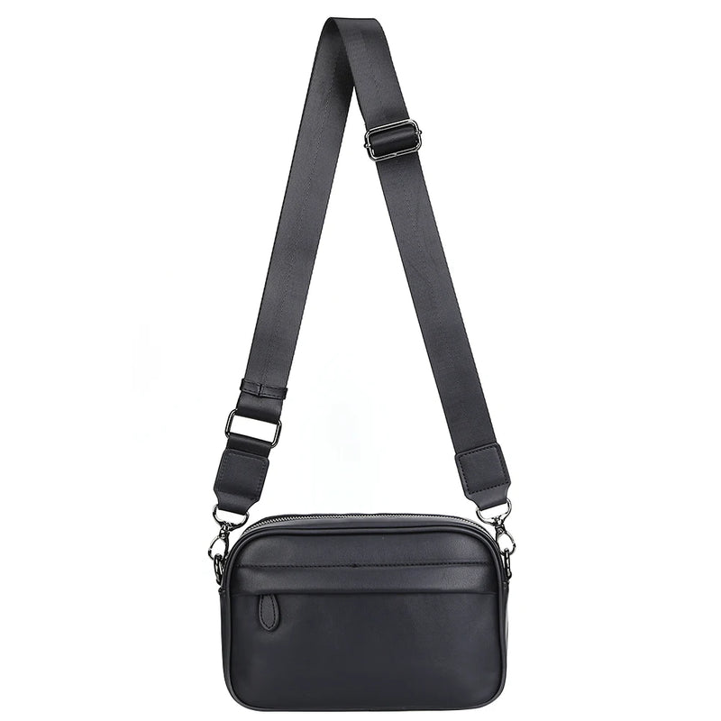 Business Shoulder Bag for Men PU Leather Messenger Bag Male Casual Sling Belt Crossbody Bags Man Design Handbag Purse Men's Bag-6