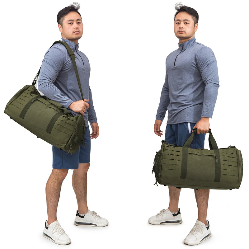 40L Tactical Travel Bag For Men Fitness Duffel Bag Basketball Weekender Bag carry on luggage Outdoor camping equipment-6