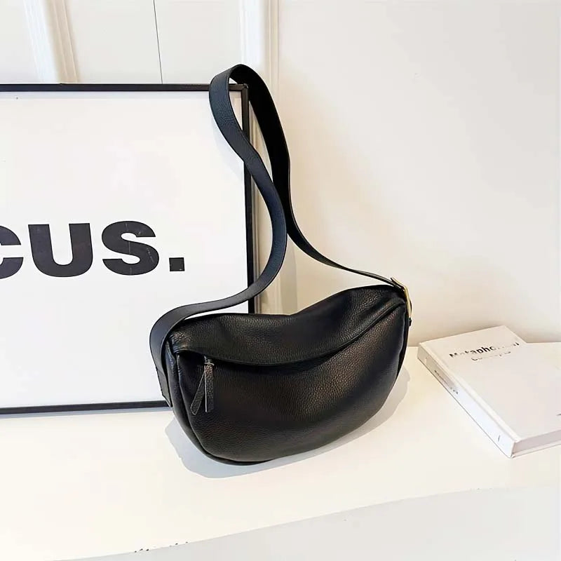 2026 Vintage Soft Leather Dumpling Bag For Women All-Match Multiway Shoulder Crossbody Hobo Purse Adjustable Strap Daily Commute Handbag-13