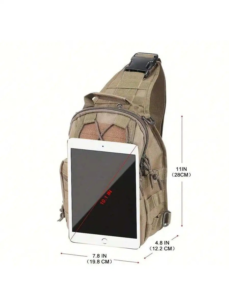 Tactical Shoulder Bag With Molle System Waterproof Durable Outdoor EDC Messenger Bag For Hiking Fishing Camping-2