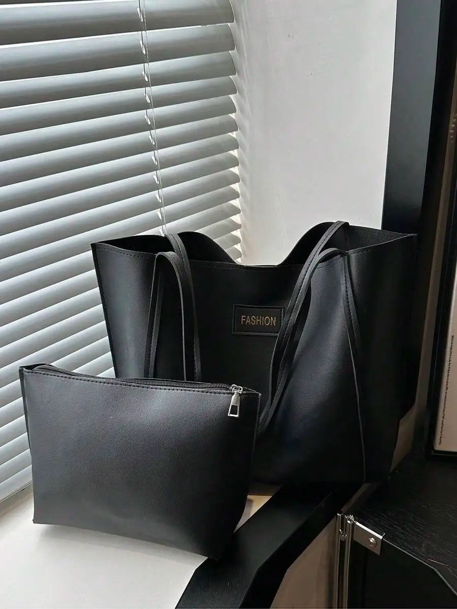 Lightweight Crocodile Embossed Tote Bag With Zipper Coin Purse For Women Business Casual Use-10