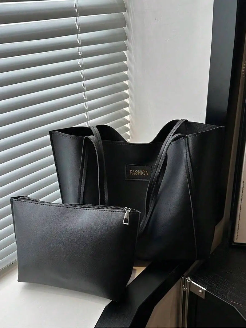Lightweight Crocodile Embossed Tote Bag With Zipper Coin Purse For Women Business Casual Use-10