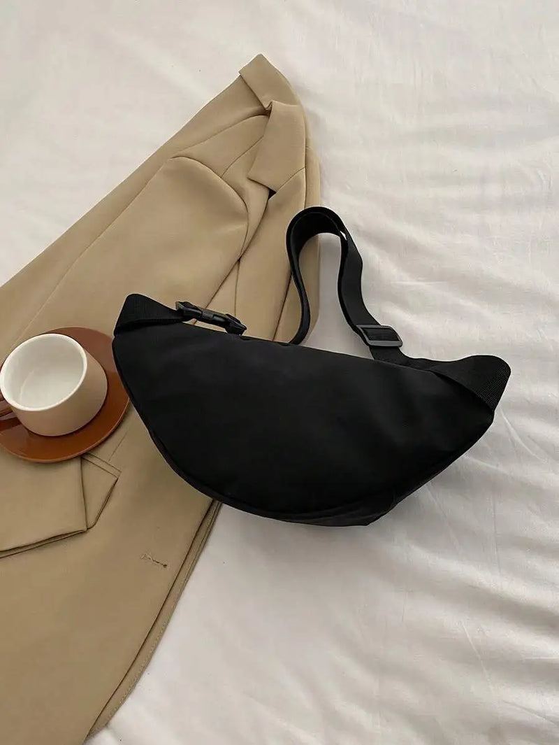 Fashionable Nylon Crossbody Bag, Solid Color Shoulder Bag, Women's Casual Crossbody Bag Suitable For Outdoor Sports-13