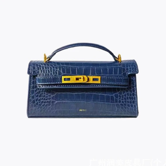 JW PEI Noor Women's Croc Embossed Leather Top Handle Bag Mini Crossbody Purse Elegant Structured Satchel Handbag Quiet Luxury Fashion-20