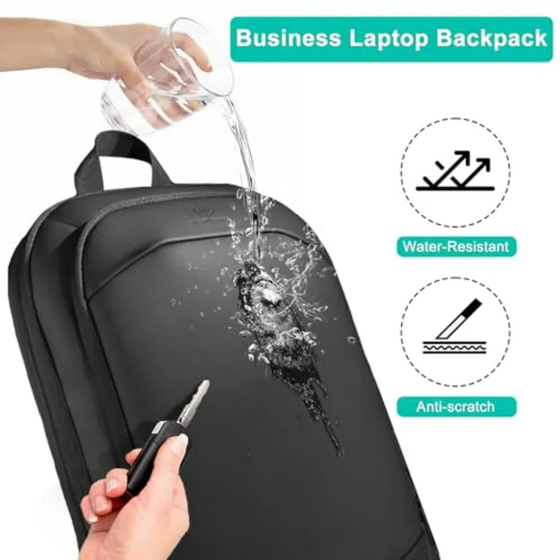 Business Backpack for Men, Slim and Expandable Waterproof Travel Laptop Backpack with USB Charger Port, Anti-Theft Lightweight-11