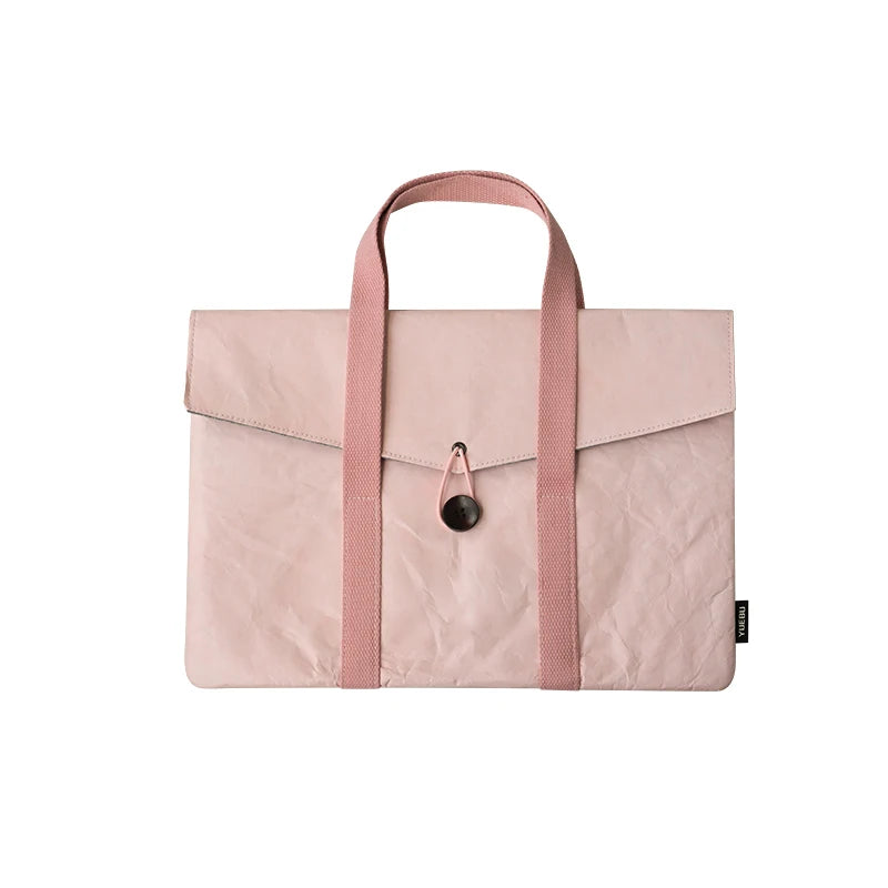Laptop Hand Briefcase 14.56 Inch Leather Bag Business Travel Document Storage Universal Laptop-13