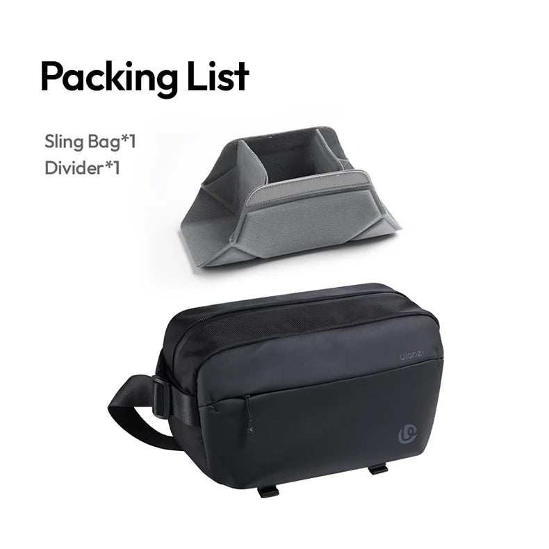 Ulanzi PB038 Travel Sling Bag V2 Compact Photography Chest Bag Waterproof Lightweight Carry Casual Bag for Camera Photography-24