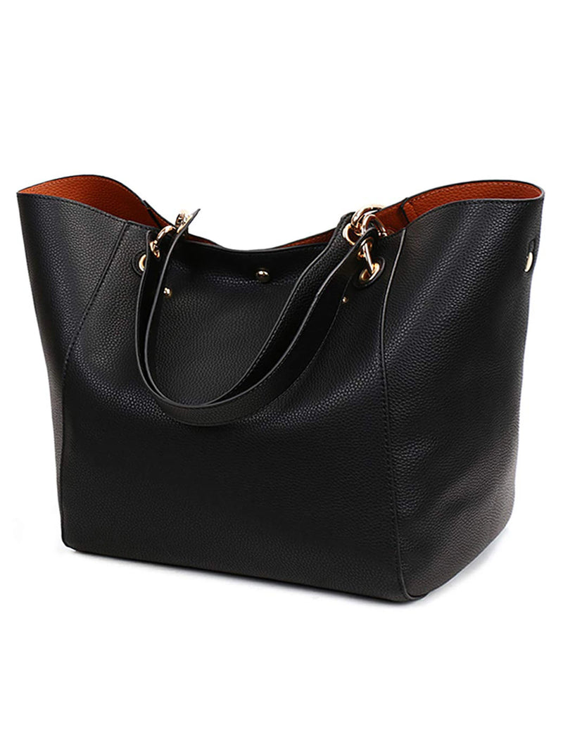 Pahajim Handbags for Women Large Tote Bag PU Leather Waterproof Handbags Shoulder Bag Womens Top Handle Bag for Work Shopping Ba-16