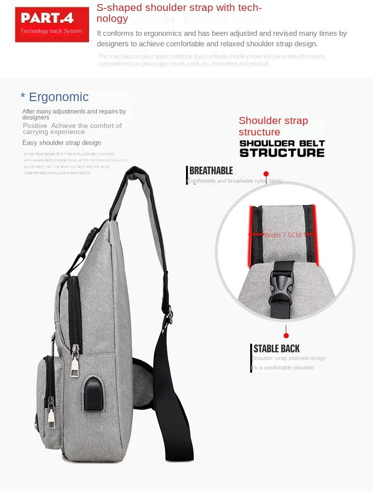 Fashion Casual Crossbody Bag Small Men's Shoulder Bag Men Diagonal Backpack Messenger Phone Bag Boy Fanny Chest Pack New-10