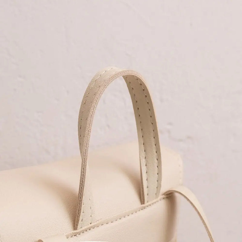Fashion PU Leather Straw Backpack Retro Design Elegant Look Woven Backpack Luxury Vintage Style Satchel Bag All-match Style-3