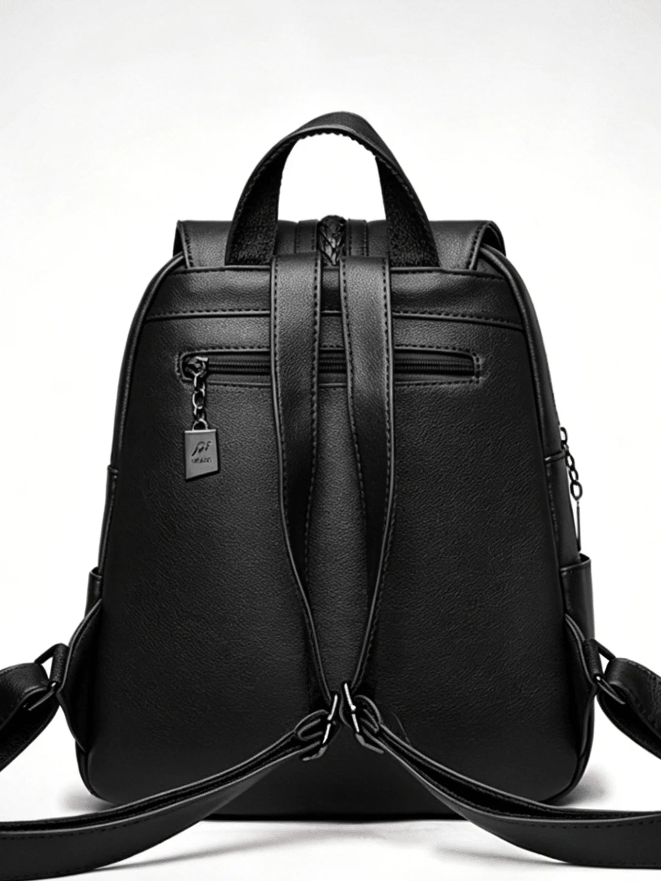 Elegant Faux Leather Womens Backpack With Multi-Pocket Organized Storage For Daily Commute And Travel-3