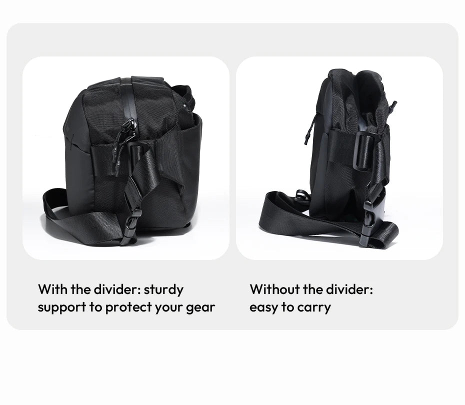 Ulanzi PB038 Travel Sling Bag V2 Compact Photography Chest Bag Waterproof Lightweight Carry Casual Bag for Camera Photography-15