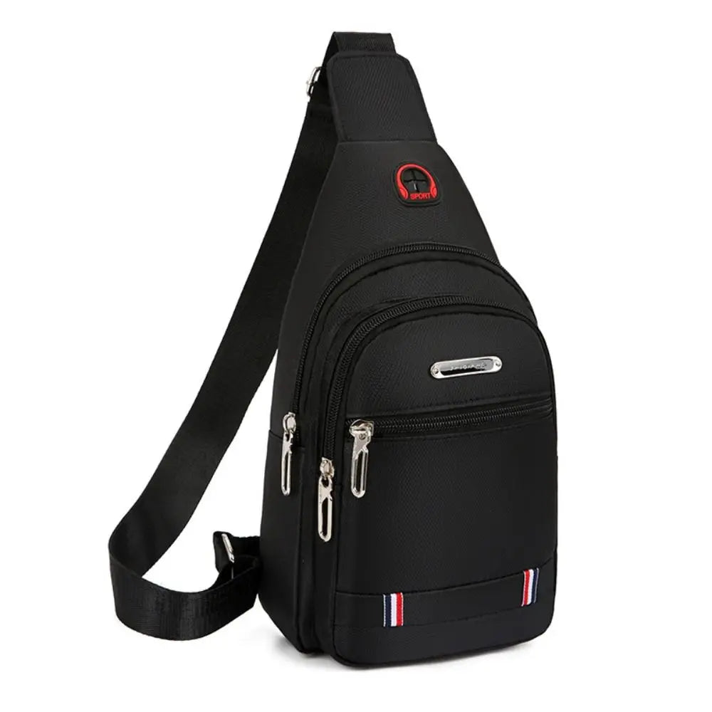 Black Grey Brown Men Messenger Bags New Rectangle Oxford Cloth Men Crossbody Bag USB Charge Shoulder Bag Male 3 Zipper Bag-1